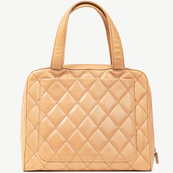 Chanel Wild Stitch Sand CC Quilted Leather Tote - Picture 4 of 14